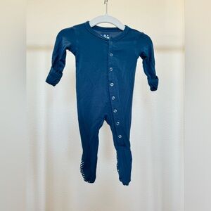 KICKEE PANTS | Blue Footie